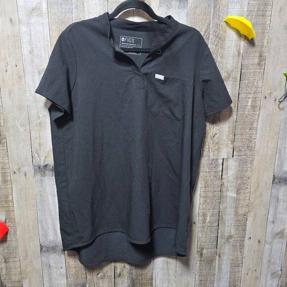 Figs Black Rafaela Oversized Scrub Top - Picture 1 of 5